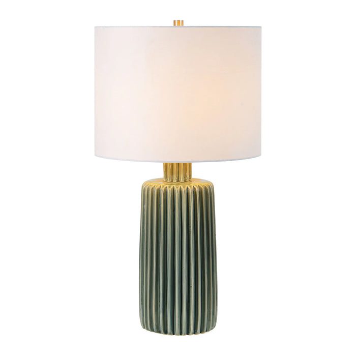 Roza Table Lamp – Olive Crackle