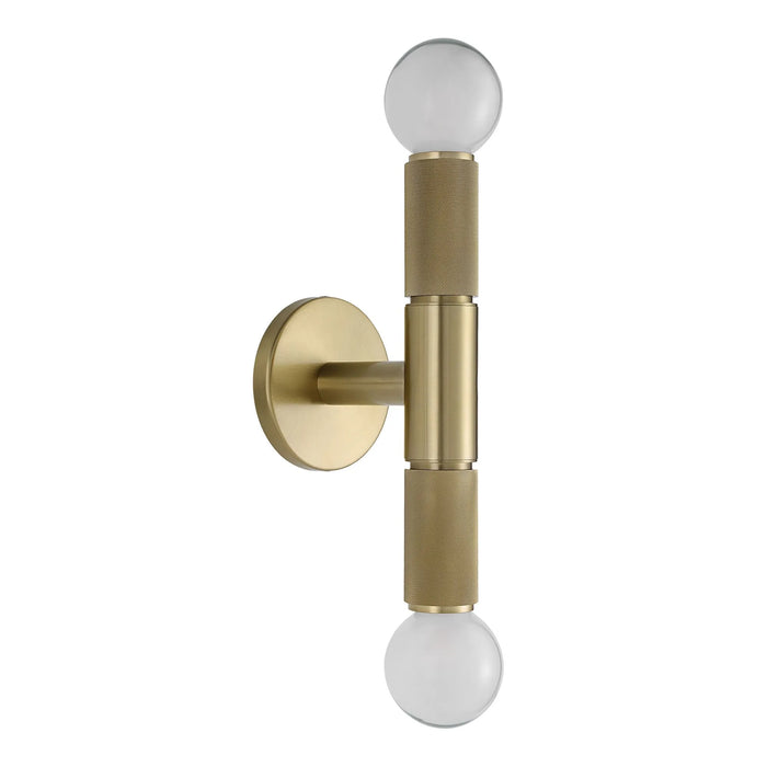 Tovi Double Wall Sconce – Burnished Brass