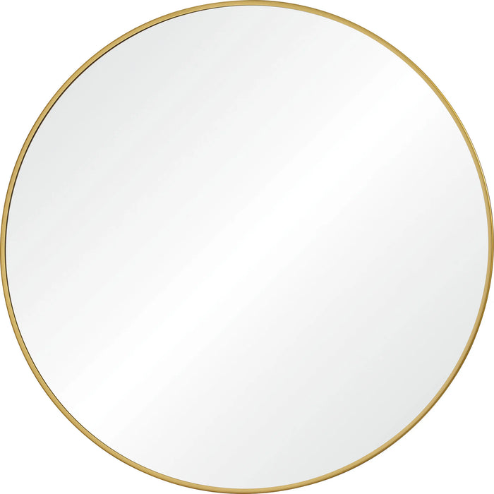 Alegre Round Wall Mirror – Gold Iron Frame
