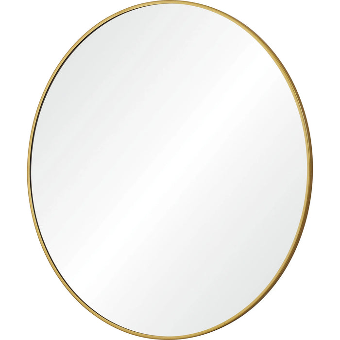 Alegre Round Wall Mirror – Gold Iron Frame
