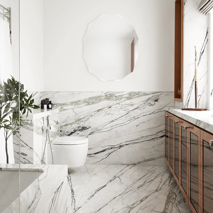 Astor Wall Mirror – All Glass with Polished Cut Edges