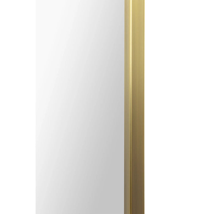 Calliope Wall Mirror – Antique Brushed Brass Iron Frame
