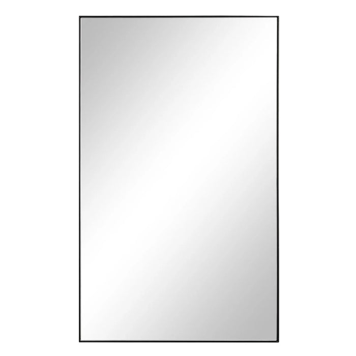 Loutro Wall Mirror – Matte Black Stainless Steel Frame
