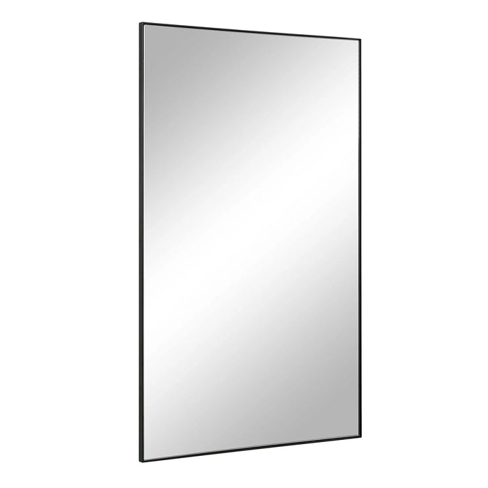 Loutro Wall Mirror – Matte Black Stainless Steel Frame