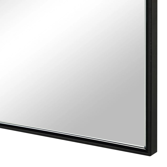Loutro Wall Mirror – Matte Black Stainless Steel Frame