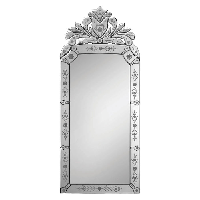 Venetian Wall Mirror – Etched All-Glass Design