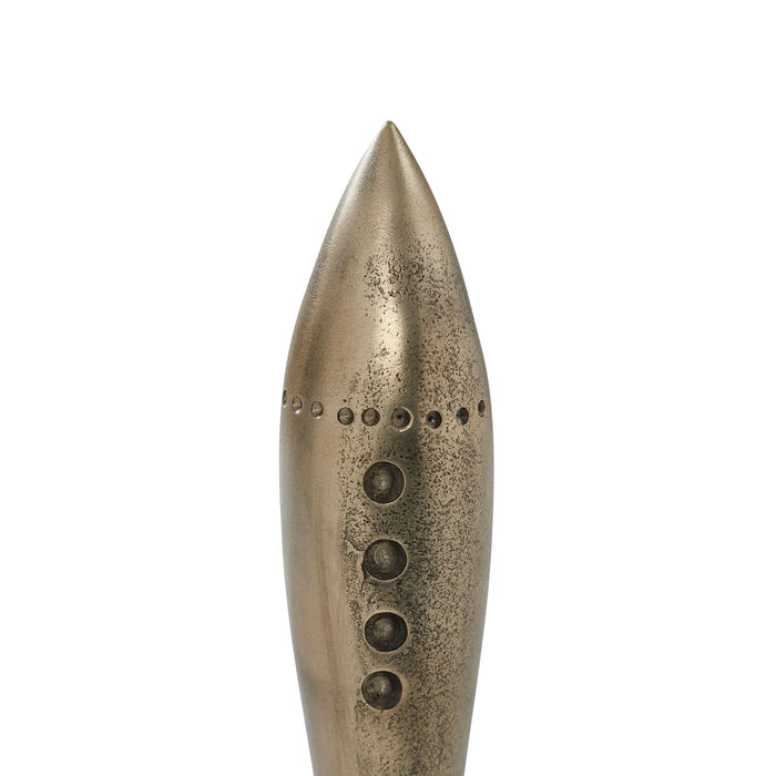 Brooks Decorative Rocket Accessory – Antique Brass