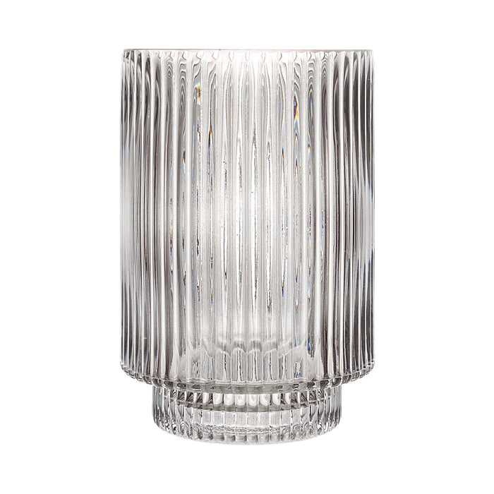 Amiens Grey Fluted Glass Vase