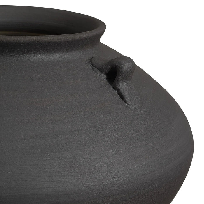 Asher Terracotta Vase – Antique Black