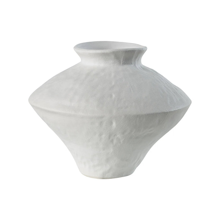 Mills Matte Off-White Ceramic Vase