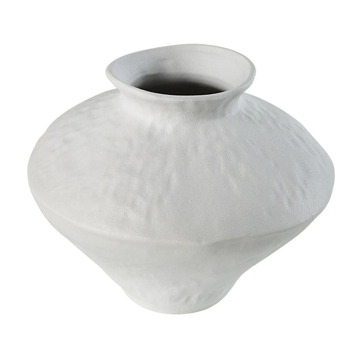 Mills Matte Off-White Ceramic Vase