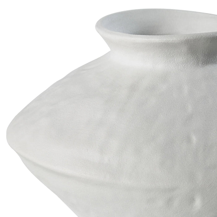 Mills Matte Off-White Ceramic Vase