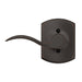 Accent Inactive Lever (Left) - Aged Bronze - Inactive Lever