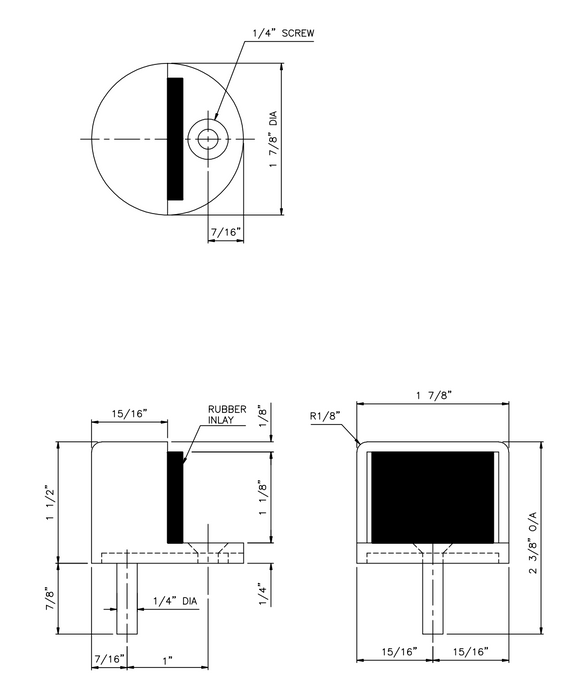 GSH 209 Spring Loaded Floor Stop | High & Low Rise Door Stop