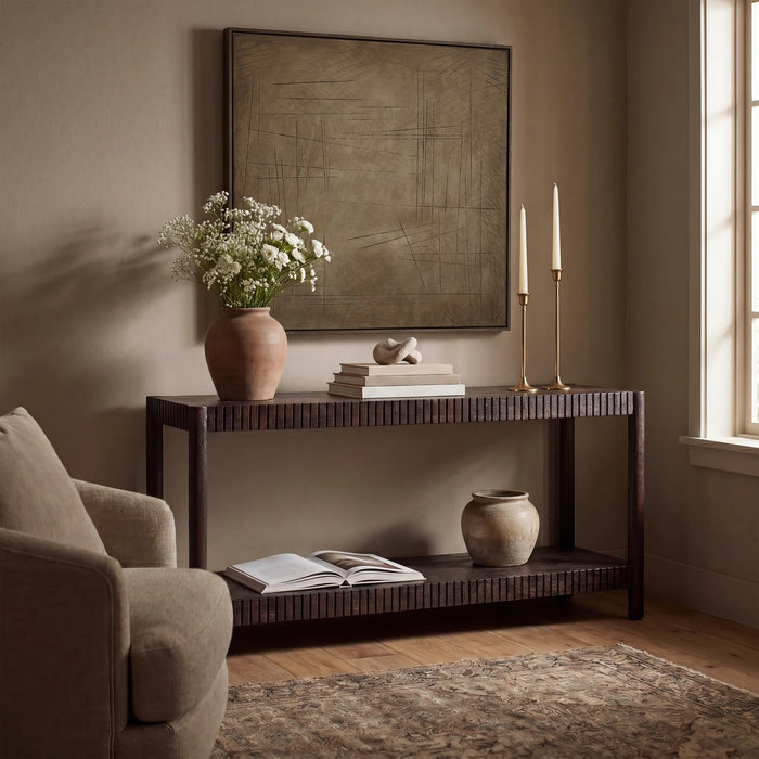 Renwil Leander Mango Wood Console Table