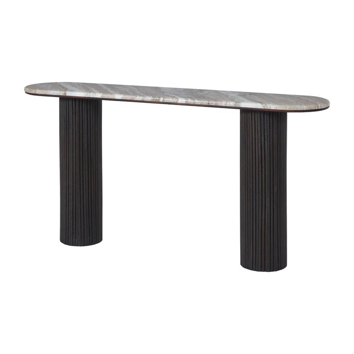 Console en travertin Bodin de Renwil