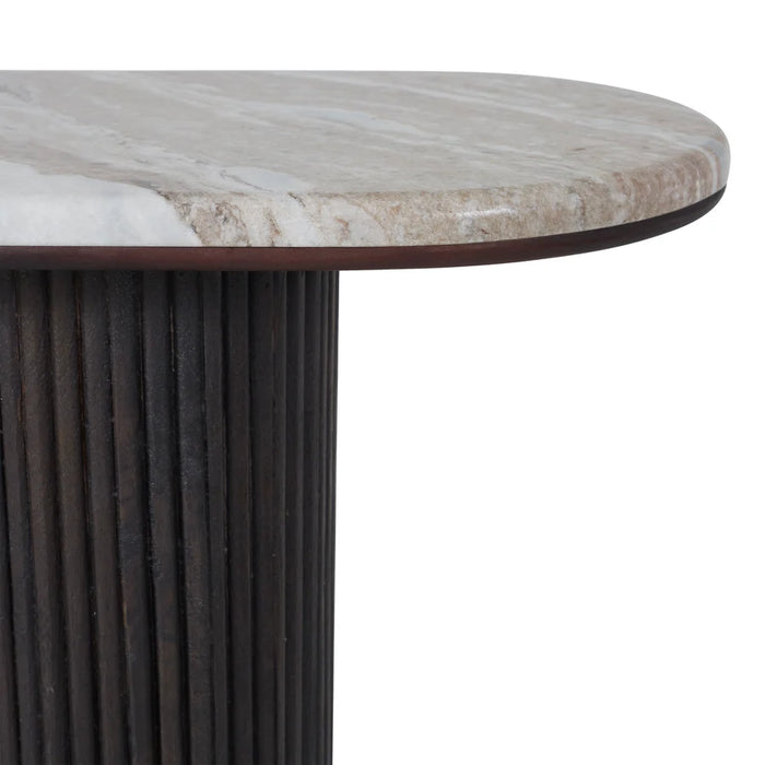 Console en travertin Bodin de Renwil