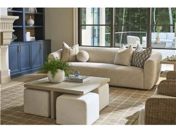 Dockside Coffee Table with Four Ottomans