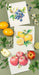 Abbott Lemon Dishcloth displayed with fresh lemons and fruit-themed reusable cleaning cloth collection