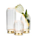 Abbott LED glass vases styled with flowers as decorative home accents