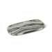 Abbott small oblong tray crafted from black marble with natural grey and white veining