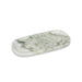 Abbott small oblong tray crafted from green marble with natural white veining