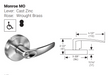 ACCENTRA 4600LN Monroe MO lever design and dimensions