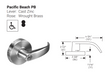 ACCENTRA 4600LN Pacific Beach PB lever design and dimensions