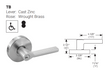 ACCENTRA 4600LN TB lever design and dimensions
