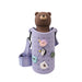 Asobu Besties Brown Bear water bottle with accessories and carrying strap
