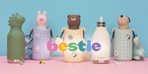 ASOBU Besties Build Your Own Bottle Bundle with collectible insulated stainless steel character water bottles
