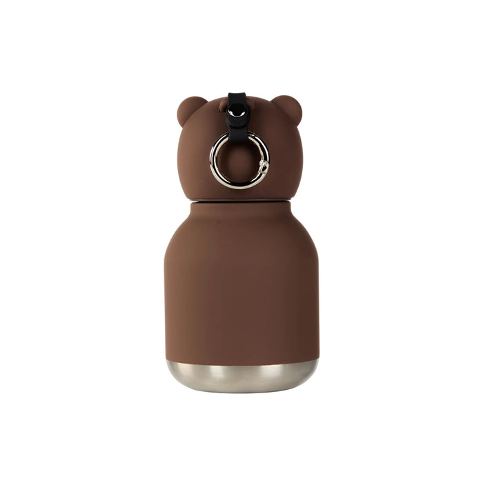 Asobu Mini Besties Bear bottle with removable silicone topper and straw