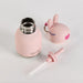 Asobu Mini Besties Bunny bottle with removable silicone topper and straw
