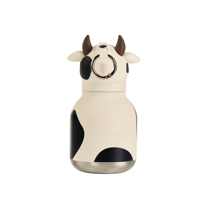 Back view of the Asobu Mini Cow Bestie insulated stainless steel water bottle