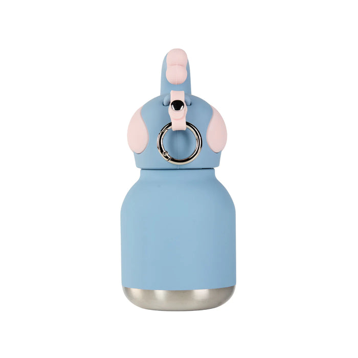 Back view of the Asobu Mini Elephant Besties reusable insulated water bottle