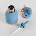 Asobu Mini Elephant Besties bottle showing removable straw and insulated stainless steel interior