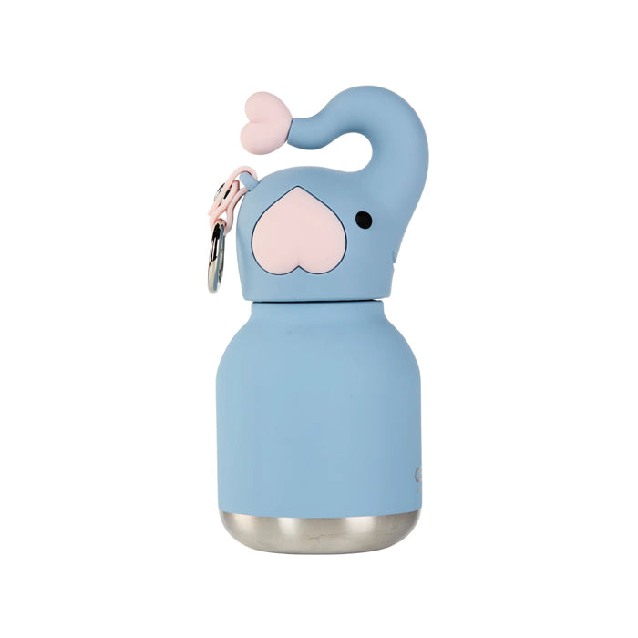 Asobu Mini Elephant Besties 6.7oz insulated stainless steel water bottle with built-in key ring