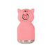 Back view of the Asobu Mini Fox Bestie insulated stainless steel water bottle with key ring