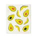 Swedish dishcloth with repeating avocado pattern eco friendly reusable cloth