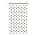 bees patterned kitchen towel hanging full view