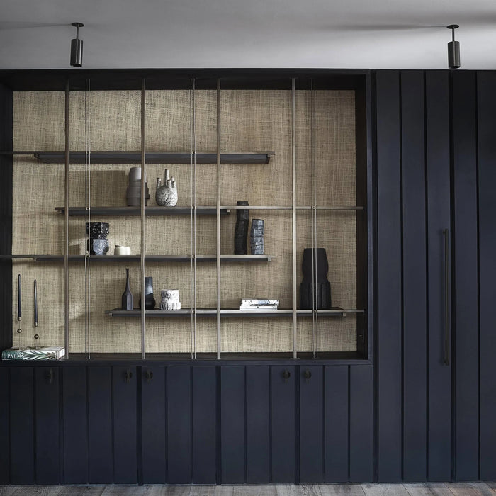 Buster + Punch T-Bar Cross hardware installed on luxury shelving cabinetry