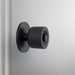 Detailed close-up of Buster + Punch Cast Door Knob Set in Smoked Bronze finish