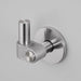 Angled detail view of Buster + Punch Cast hook in steel finish