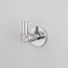 Front view of Buster + Punch Cast hook in steel finish