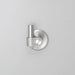 Minimal side profile of Buster + Punch Cast hook in steel finish