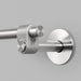Close-up detail of Buster + Punch Cast medium towel rail in steel finish