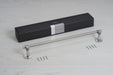 Buster + Punch Cast medium towel rail in steel finish with packaging and included mounting hardware