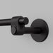 Close-up detail of Buster + Punch Cast medium towel rail in welders black finish