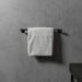 Installed Buster + Punch Cast medium towel rail in welders black finish