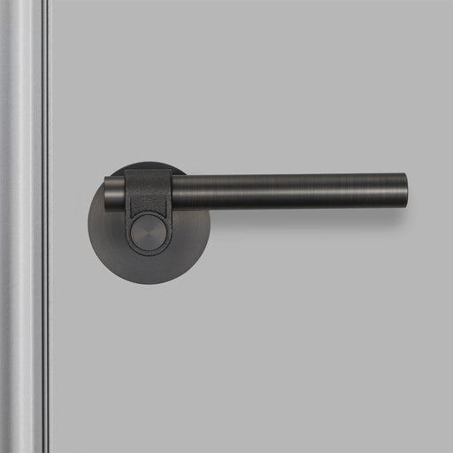 Buster + Punch Cast Passage Door Handle Set in Smoked Bronze finish